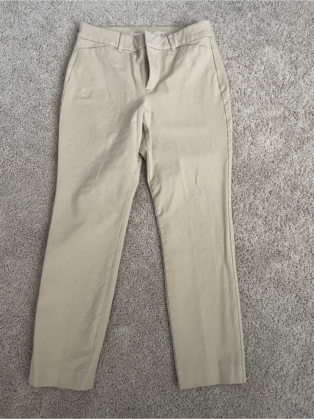 Old Navy Pixie Skinny High-Rise Secret-Smooth Khaki Ankle Pants Size 8